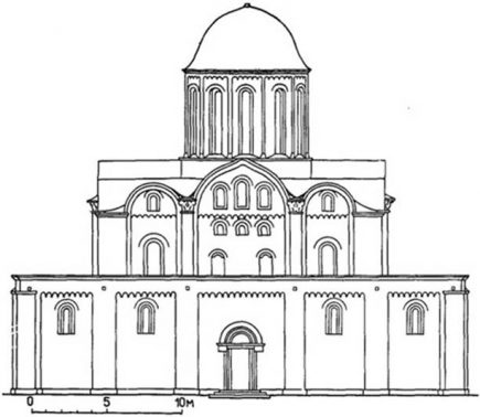 D:\князья Черниговские\2) Захоронения в Чернигове\1) Церковь Бориса и Глеба\2) XII век, западный фасад.jpg